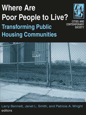 cover image of Where are Poor People to Live?